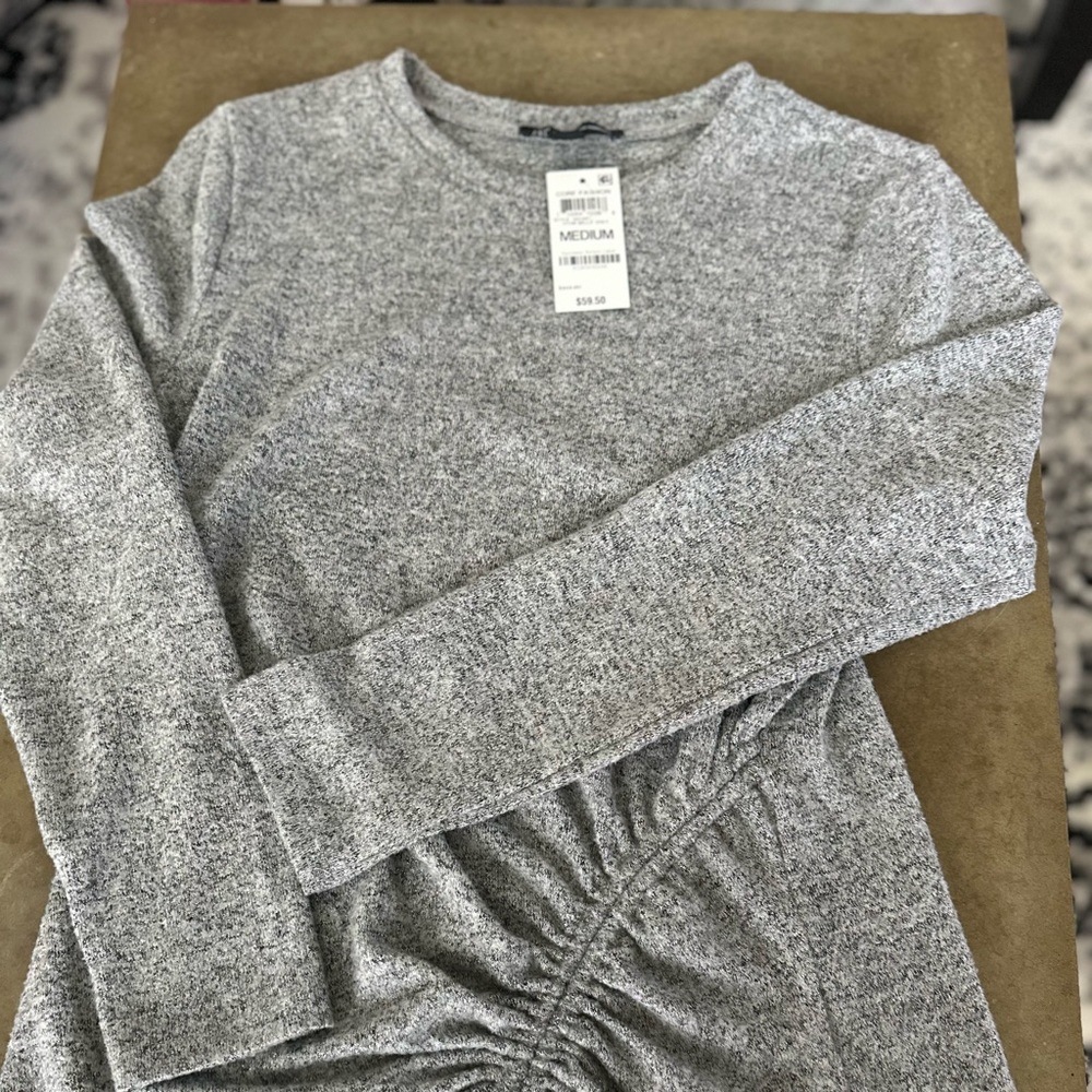 INC sweater HTHR Belle Grey, medium, new with tags,